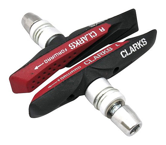 Bremsschuh V-Brake CLARKS GOLD - schwarz-rot