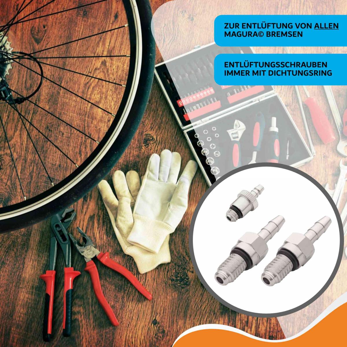 Entlüftungskit für alle Magura Bremsen inkl. Original Magura Royal Blood Mineralöl 100ml