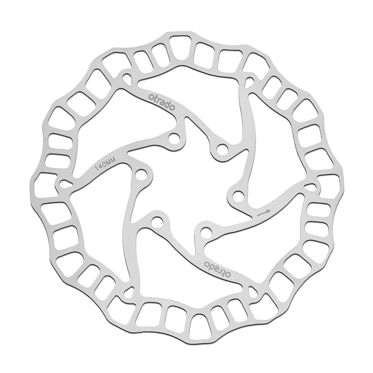 2x Edelstahl Bremsscheiben 160mm 6-Loch - Fahrrad Scheibenbremse Set