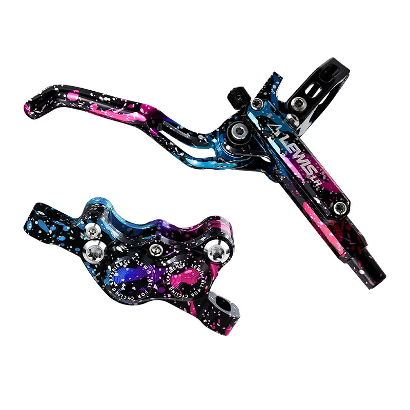 Lewis LH4 Scheibenbremsen Set – CNC, Kevlar-Leitung & Edelstahl-Kolben für maximale Bremskraft