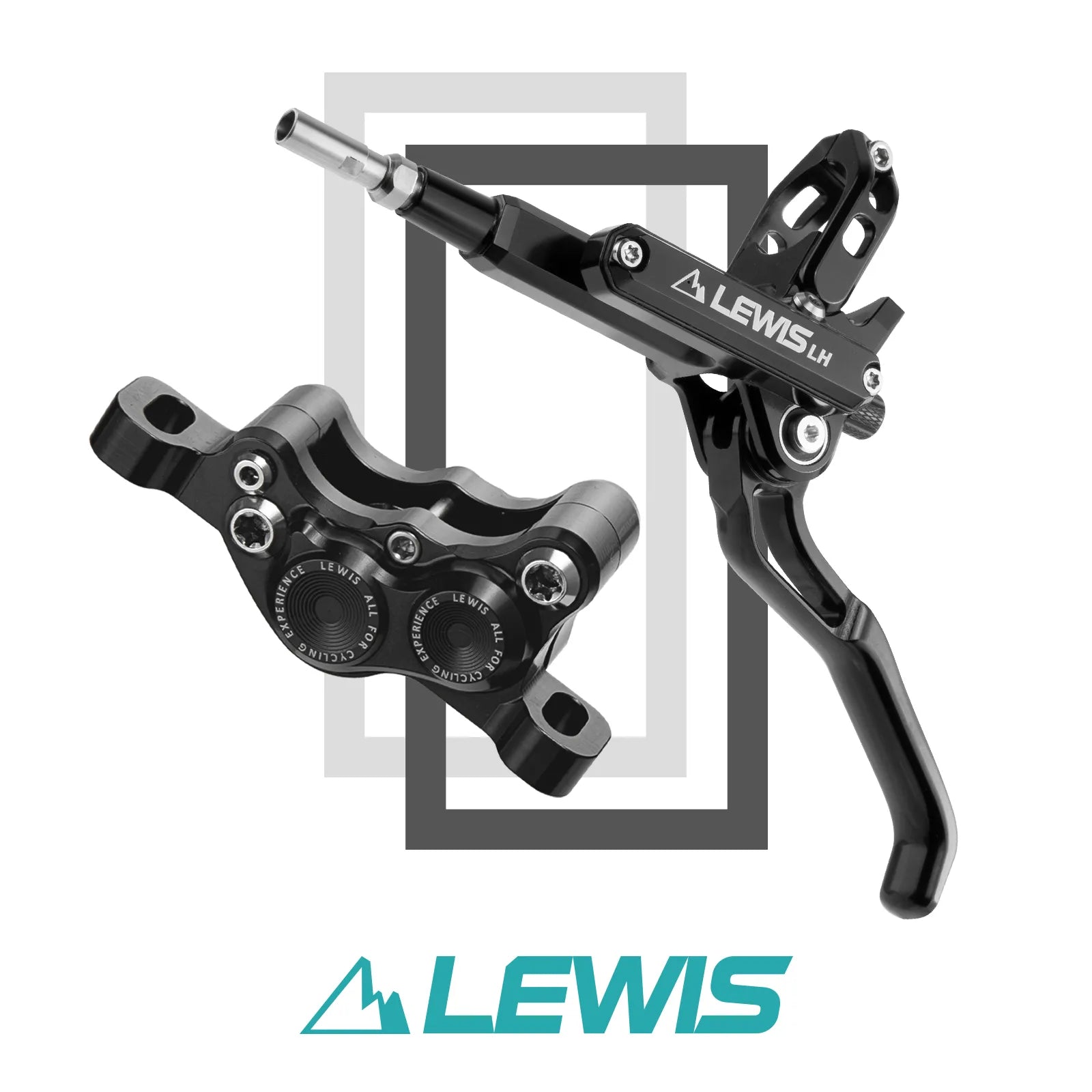 Lewis LH4 Scheibenbremsen Set – CNC, Kevlar-Leitung & Edelstahl-Kolben für maximale Bremskraft