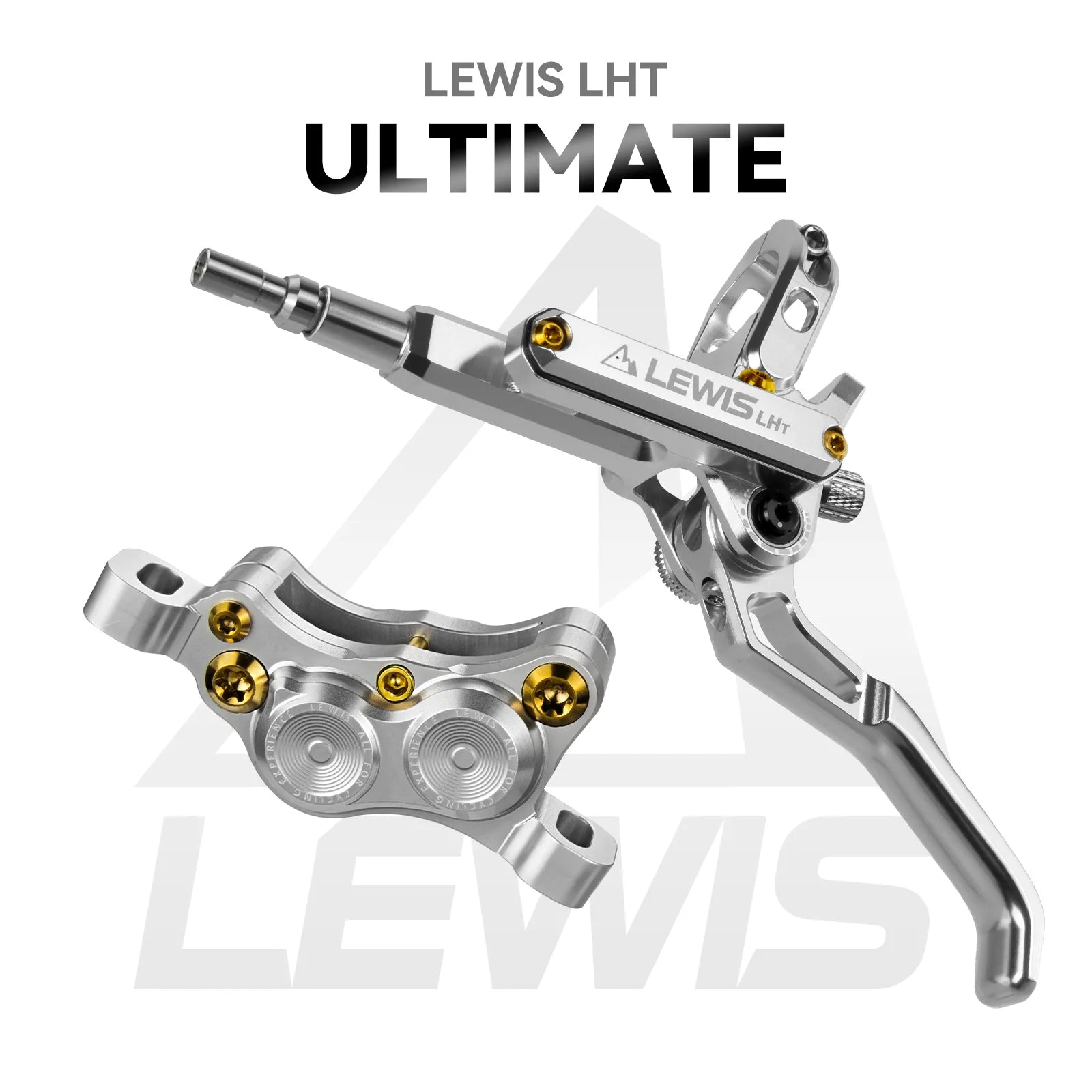 Lewis LHT Ultimate Bremsen Set vorne + hinten – 4×17 mm Power-Kolben, CNC, Kevlar