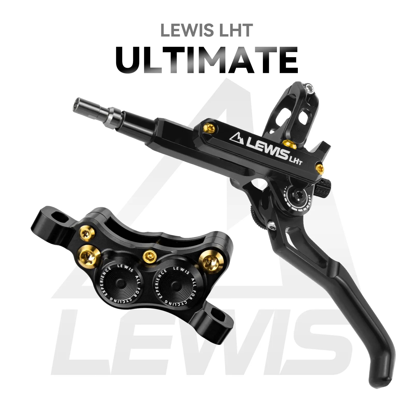 Lewis LHT Ultimate Bremsen Set vorne + hinten – 4×17 mm Power-Kolben, CNC, Kevlar
