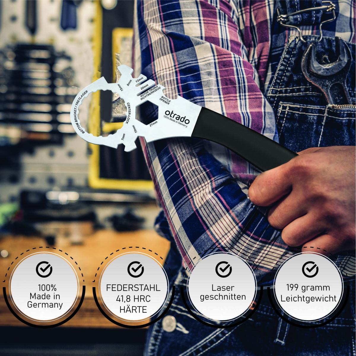 OTRADO MULTIFUNKTIONS- WERKZEUG FÜR CENTER LOCK / HOLLOWTECH II INNENLAGER