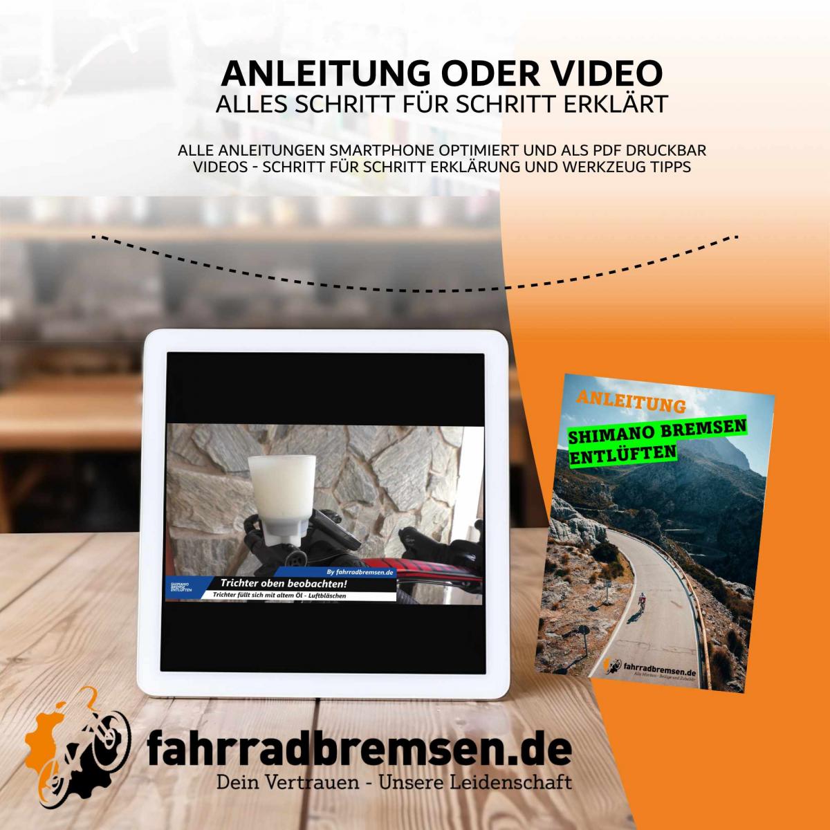 Entlüftungskit Service Kit XL für Shimano Scheibenbremsen inkl. 250ml Bremsflüssigkeit