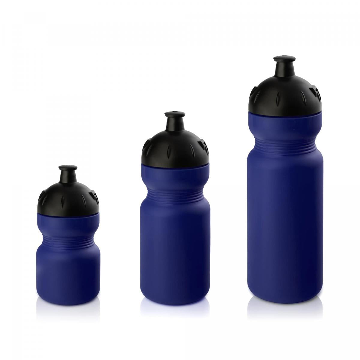Trinkflaschen Set 3er Blau mit 350 500 und 750ml