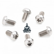 OTRADO TITAN Fahrrad Bremsscheiben Schrauben 6 Stück M5 x 10 mm Fahrrad Scheibenbremsschrauben Torx T25 - 1,2g / Stück - Für alle 6-Loch Bremsscheiben Bremsscheibenschrauben