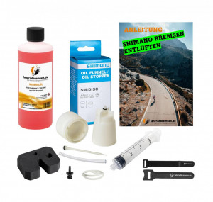Entlüftungskit Service Kit für Shimano Scheibenbremsen inkl. 100ml Bremsflüssigkeit