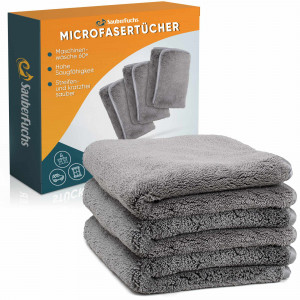 OTRADO Mikrofasertücher 3 Stück 40 x 40 cm EXTREM SAUGSTARK und KRATZFREI 1000gsm Poliertuch Handtuch für Autopflege und Haushalt Microfaser Trockentuch weich Polieren